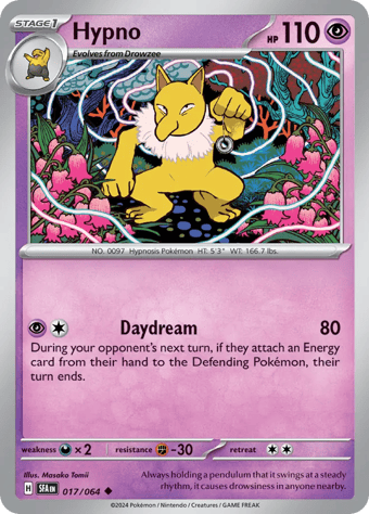 Hypno Shrouded Fable Pokemon Card