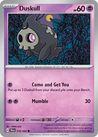 Duskull Shrouded Fable Pokemon Card