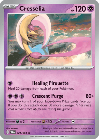 Cresselia Shrouded Fable Pokemon Card