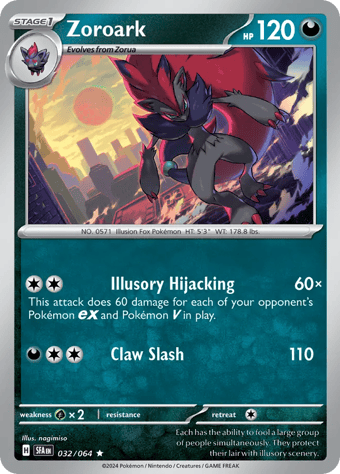 Zoroark Shrouded Fable Pokemon Card