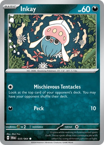 Inkay Shrouded Fable Pokemon Card