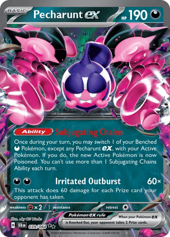 Pecharunt ex Shrouded Fable Pokemon Card
