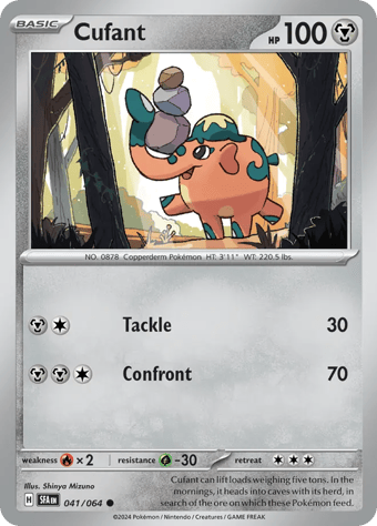 Cufant Shrouded Fable Pokemon Card