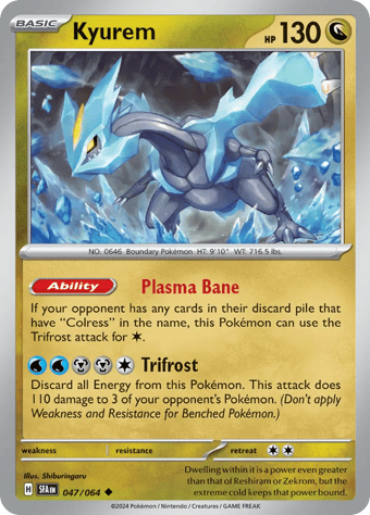 Kyurem Shrouded Fable Pokemon Card