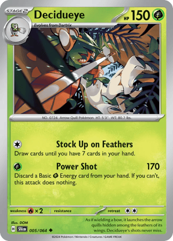 Decidueye Shrouded Fable Pokemon Card