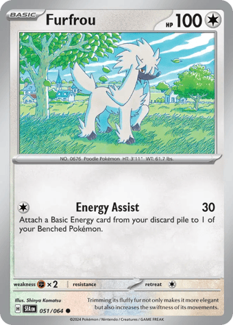 Furfrou Shrouded Fable Pokemon Card