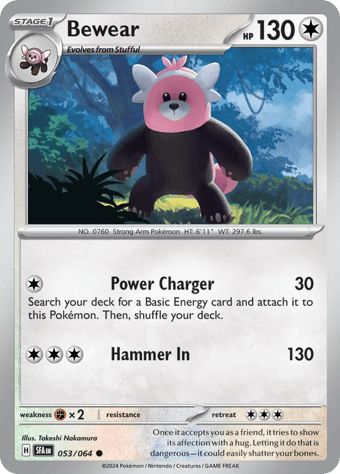 Bewear Shrouded Fable Pokemon Card
