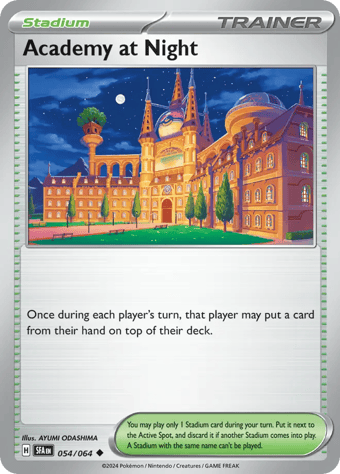Academy at Night Shrouded Fable Pokemon Card