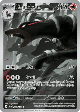 Houndoom Shrouded Fable Pokemon Card