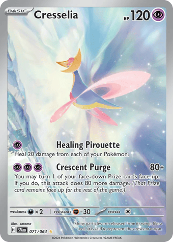 Cresselia Shrouded Fable Pokemon Card