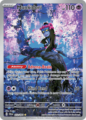 Munkidori Shrouded Fable Pokemon Card