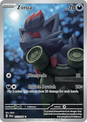 Zorua Shrouded Fable Pokemon Card