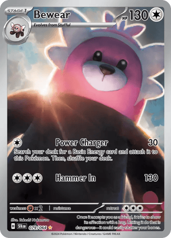 Bewear Shrouded Fable Pokemon Card