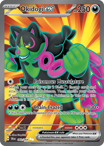Okidogi ex Shrouded Fable Pokemon Card