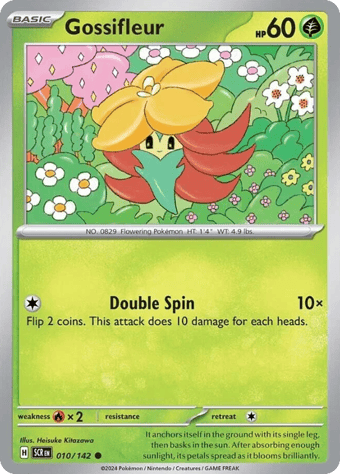 Gossifleur Stellar Crown Pokemon Card