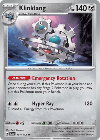 Klinklang Stellar Crown Pokemon Card
