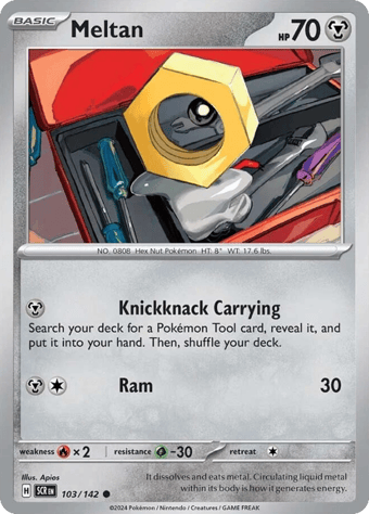 Meltan Stellar Crown Pokemon Card