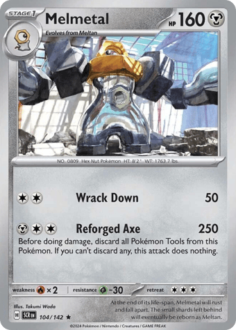 Melmetal Stellar Crown Pokemon Card