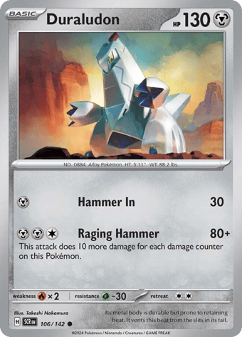 Duraludon Stellar Crown Pokemon Card