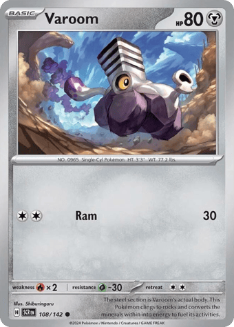 Varoom Stellar Crown Pokemon Card