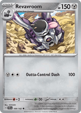 Revavroom Stellar Crown Pokemon Card