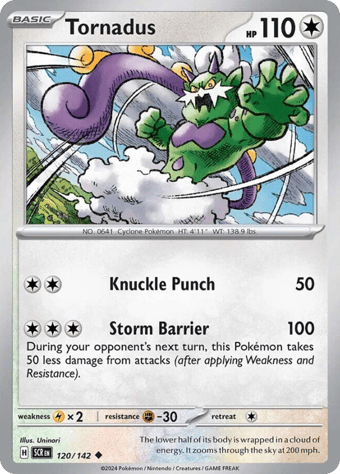 Tornadus Stellar Crown Pokemon Card