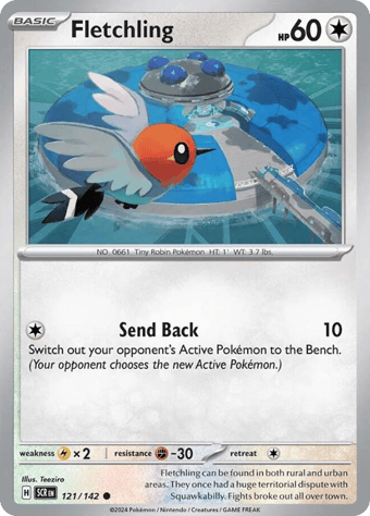 Fletchling Stellar Crown Pokemon Card