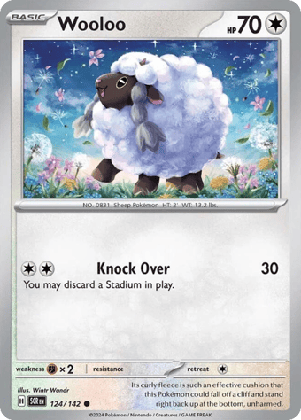 Wooloo Stellar Crown Pokemon Card