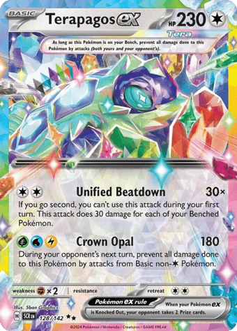 Terapagos ex Stellar Crown Pokemon Card
