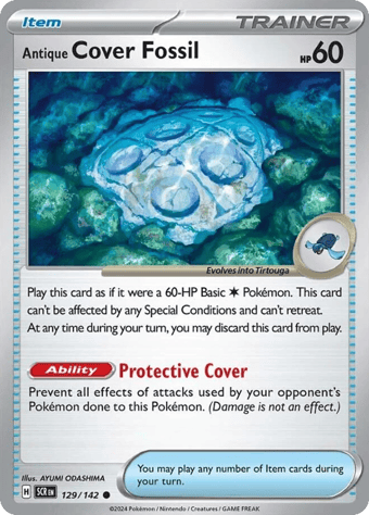 Antique Cover Fossil Stellar Crown Pokemon Card