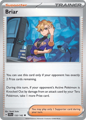 Briar Stellar Crown Pokemon Card