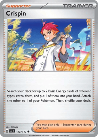 Crispin Stellar Crown Pokemon Card
