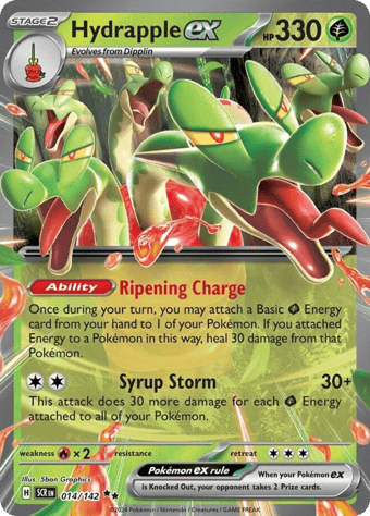Hydrapple ex Stellar Crown Pokemon Card