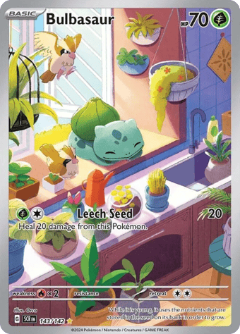 Bulbasaur Stellar Crown Pokemon Card