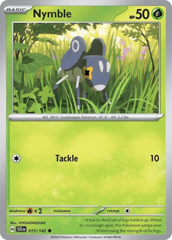 Nymble Stellar Crown Pokemon Card