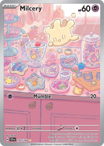 Milcery Stellar Crown Pokemon Card