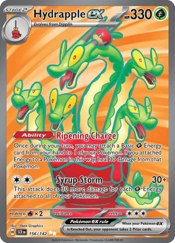 Hydrapple ex Stellar Crown Pokemon Card
