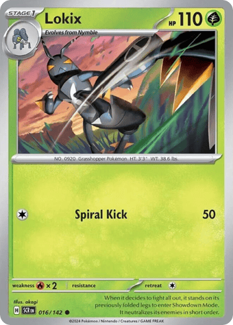 Lokix Stellar Crown Pokemon Card