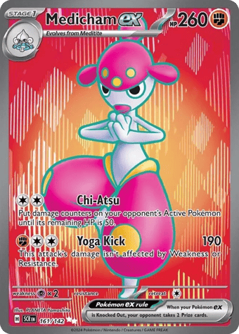 Medicham ex Stellar Crown Pokemon Card