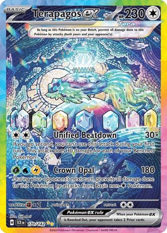 Terapagos ex Stellar Crown Pokemon Card