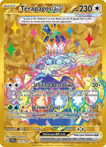 Terapagos ex Stellar Crown Pokemon Card