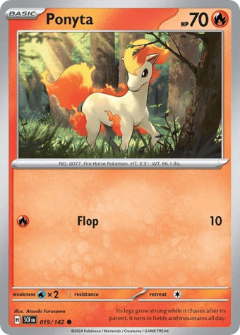 Ponyta Stellar Crown Pokemon Card