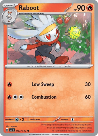 Raboot Stellar Crown Pokemon Card