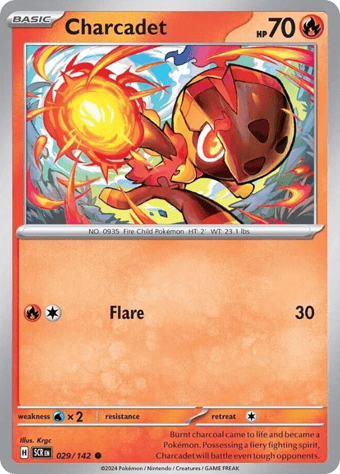 Charcadet Stellar Crown Pokemon Card