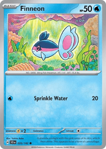 Finneon Stellar Crown Pokemon Card