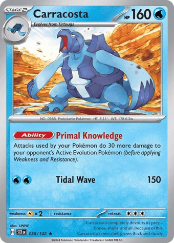 Carracosta Stellar Crown Pokemon Card