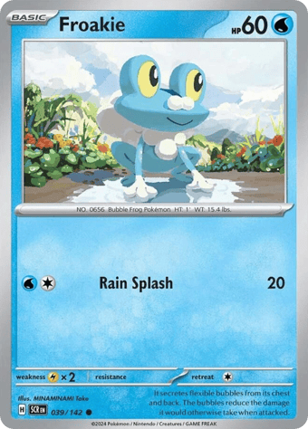 Froakie Stellar Crown Pokemon Card