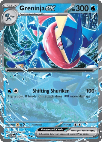Greninja ex Stellar Crown Pokemon Card