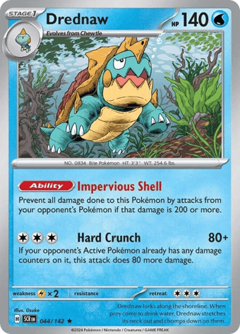 Drednaw Stellar Crown Pokemon Card