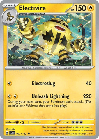 Electivire Stellar Crown Pokemon Card